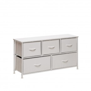 Комод Leset Линкс широкий (к/з), Каркас Белый, ящики Белые в Серове - serov.mebel24.online | фото 2