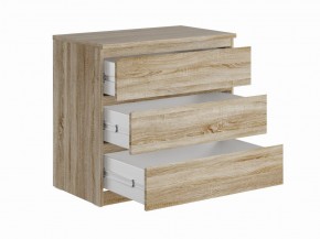 Комод МАЛЬТА с тремя выдвижными ящиками, цвет Дуб Сонома в Серове - serov.mebel24.online | фото 3