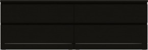 Комод Варма 4Д низкий с четырьмя выдвижными ящиками, цвет ясень черный в Серове - serov.mebel24.online | фото 2