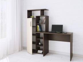Компьютерный Стол Квартет-7 Дуб молочный/Венге в Серове - serov.mebel24.online | фото