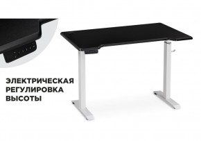 Компьютерный стол Маркос с механизмом подъема 120х75х75 черная шагрень / белый в Серове - serov.mebel24.online | фото