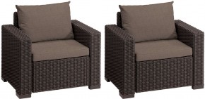 Комплект кресел Калифорния (California chair) коричневые в Серове - serov.mebel24.online | фото 2