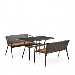 Комплект мебели из иск. ротанга T286A/S139A-W53 Brown в Серове - serov.mebel24.online | фото 2