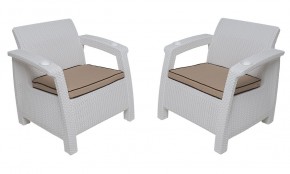 Комплект на балкон Yalta Balcony Set (Ялта) белый в Серове - serov.mebel24.online | фото 4