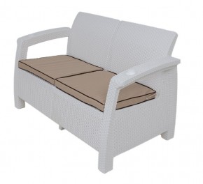 Комплект уличной мебели Yalta Premium Terrace Set (Ялта) белый (+подушки под спину) в Серове - serov.mebel24.online | фото 2
