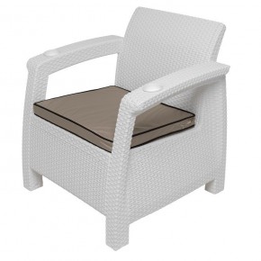 Комплект уличной мебели Yalta Premium Terrace Set (Ялта) белый (+подушки под спину) в Серове - serov.mebel24.online | фото 7