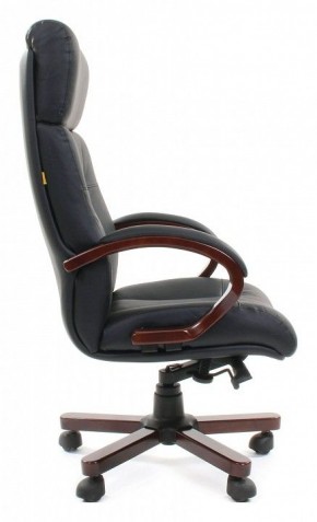 Кресло для руководителя Chairman 421 черный/орех темный, черный в Серове - serov.mebel24.online | фото 3