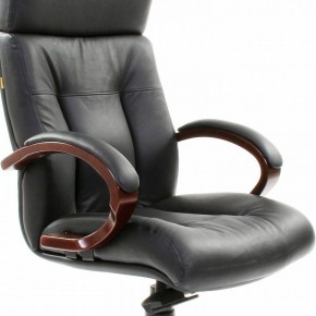 Кресло для руководителя Chairman 421 черный/орех темный, черный в Серове - serov.mebel24.online | фото 6