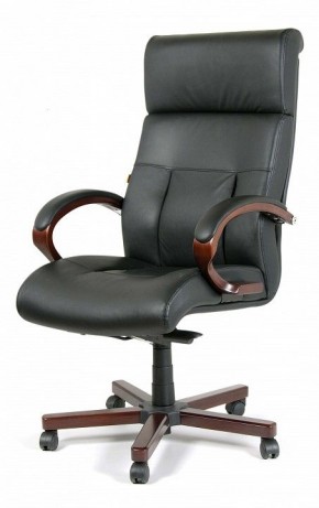 Кресло для руководителя Chairman 421 черный/орех темный, черный в Серове - serov.mebel24.online | фото 7