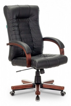 Кресло для руководителя KB-10WALNUT/B/LEATH в Серове - serov.mebel24.online | фото