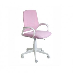 Кресло Ирис White сетка/ткань розовая в Серове - serov.mebel24.online | фото 1
