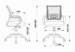 Кресло компьютерное CH-695N/DG/TW-11 в Серове - serov.mebel24.online | фото 12