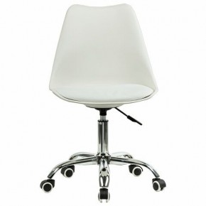 Кресло стул BRABIX "Eames MG-310 CH", хром, пластик белый, экокожа белая, 532923 в Серове - serov.mebel24.online | фото 1