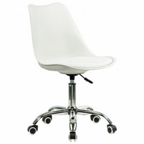 Кресло стул BRABIX "Eames MG-310 CH", хром, пластик белый, экокожа белая, 532923 в Серове - serov.mebel24.online | фото 2