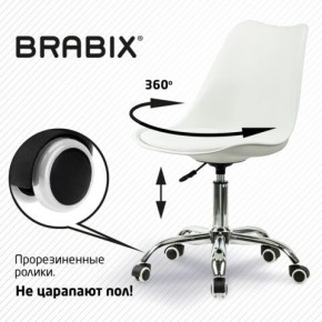 Кресло стул BRABIX "Eames MG-310 CH", хром, пластик белый, экокожа белая, 532923 в Серове - serov.mebel24.online | фото 7