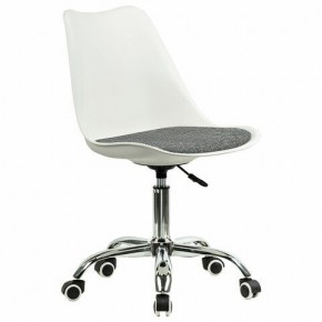 Кресло стул BRABIX "Eames MG-310 CH", хром, пластик белый, ткань серая, 532924 в Серове - serov.mebel24.online | фото 2