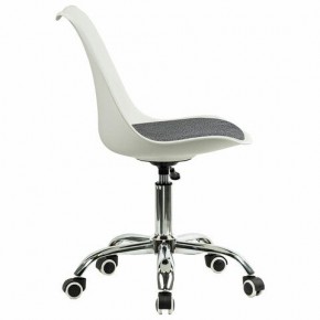 Кресло стул BRABIX "Eames MG-310 CH", хром, пластик белый, ткань серая, 532924 в Серове - serov.mebel24.online | фото 3