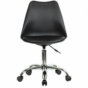 Кресло стул BRABIX "Eames MG-310 CH", хром, пластик черный, экокожа черная, 532925 в Серове - serov.mebel24.online | фото 1