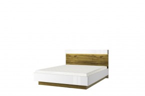 Кровать 160 с подъемником, TORINO, цвет белый/Дуб наварра в Серове - serov.mebel24.online | фото