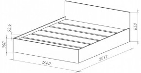 НИЦЦА-14 Кровать 1600 с настилом ЛДСП (НЦ.14) в Серове - serov.mebel24.online | фото 3