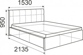 Кровать Лаура с латами Nice White 1600x2000 в Серове - serov.mebel24.online | фото 2