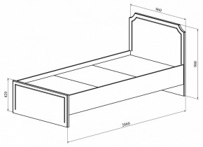 Кровать односпальная ДримСтар ДС-50 в Серове - serov.mebel24.online | фото 3