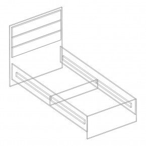 Кровать "Милана" с мягкой спинкой БЕЗ основания 900х2000 в Серове - serov.mebel24.online | фото 2