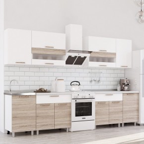 Кухня Айсбери 2.4 м (Белый/Дуб Сонома) в Серове - serov.mebel24.online | фото