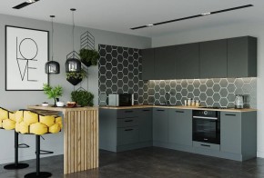 Кухня угловая Антрацит 2600х1600 (Стол. 38мм) в Серове - serov.mebel24.online | фото 1