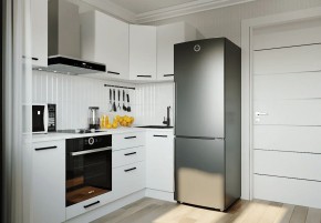 Кухонный гарнитур Белый Глянец 2200*1000 (Стол. 26мм) в Серове - serov.mebel24.online | фото