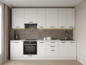 Кухонный гарнитур Белый Глянец 3000 h950 (Стол. 38мм) в Серове - serov.mebel24.online | фото