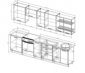 Кухонный гарнитур Дели 3000 (Стол. 38мм) в Серове - serov.mebel24.online | фото 2