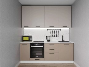 Кухонный гарнитур Каппучино 2200 h950 (Стол. 26мм) в Серове - serov.mebel24.online | фото