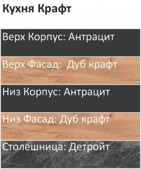 Кухонный гарнитур Крафт 2200 (Стол. 38мм) в Серове - serov.mebel24.online | фото 3