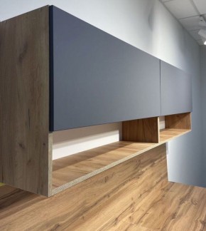 Кухонный гарнитур «Монако» 2.0 м Серия 2 МДФ с фрезеровкой (Дуб Золотой/Графит) в Серове - serov.mebel24.online | фото 5