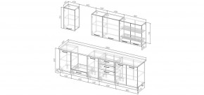 Кухонный гарнитур Санторини 2800 (Стол. 26мм) в Серове - serov.mebel24.online | фото 2