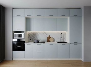 Кухонный гарнитур Смоки 3400 (Стол. 26мм) в Серове - serov.mebel24.online | фото