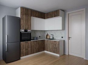 Кухонный гарнитур Старое Дерево 2200*1700 (Стол. 26мм) в Серове - serov.mebel24.online | фото