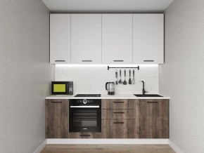 Кухонный гарнитур Старое Дерево 2200 h950 (Стол. 38мм) в Серове - serov.mebel24.online | фото