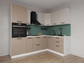 Кухонный гарнитур угловой Каппучино 2400*1600 (Стол. 38мм) в Серове - serov.mebel24.online | фото