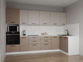 Кухонный гарнитур угловой Каппучино 3200*1400 (Стол. 26мм) в Серове - serov.mebel24.online | фото