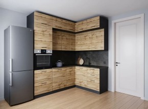 Кухонный гарнитур угловой Крафт 2200*1700 (Стол. 26мм) в Серове - serov.mebel24.online | фото