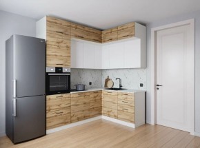 Кухонный гарнитур угловой Лада 2200*1700 (Стол. 38мм) в Серове - serov.mebel24.online | фото