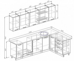 Кухонный гарнитур угловой Руанда 2600х1600 (Стол. 38мм) в Серове - serov.mebel24.online | фото 2