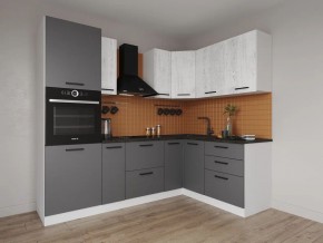 Кухонный гарнитур угловой Санторини 2400*1600 (Стол. 38мм) в Серове - serov.mebel24.online | фото
