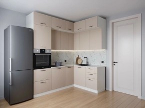 Кухонный гарнитур угловой Шампань 2200*1700 (Стол. 38мм) в Серове - serov.mebel24.online | фото