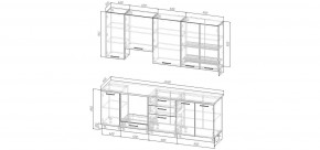Кухонный гарнитур Умбра 2400 h950 (Стол. 26мм) в Серове - serov.mebel24.online | фото 2