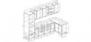 Кухонный гарнитур Умбра 3200*1400 (Стол. 26мм) в Серове - serov.mebel24.online | фото 2