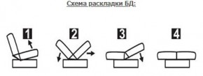 ЛАУРА ЛЮКС Диван Лаура Люкс БД+2подушки в Серове - serov.mebel24.online | фото 7
