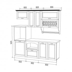 МИЛАНО Кухонный гарнитур 2,0 м Компоновка №3 в Серове - serov.mebel24.online | фото 6